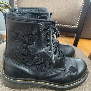 Dr. Martens 1460 Vonda Mono Women Floral Boots size 7